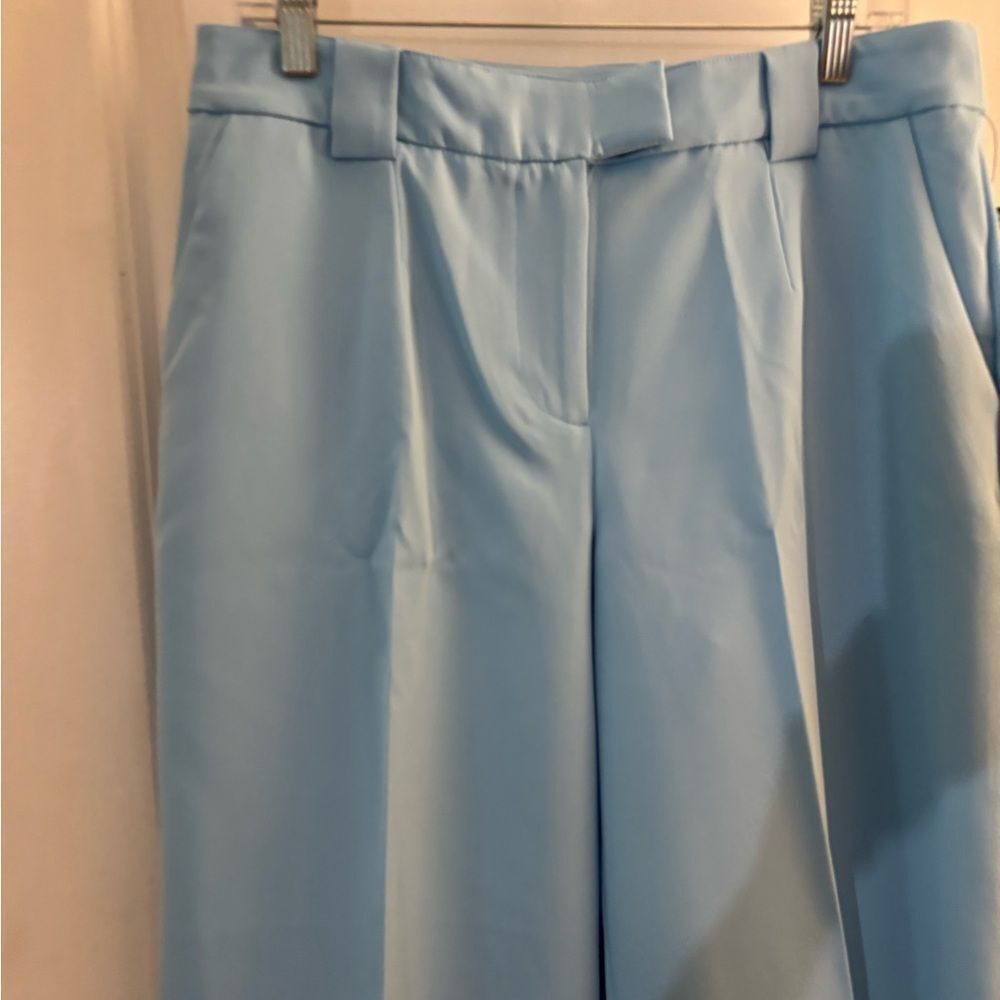 NWT Scoop Wide Leg Trousers Women's Pants Sz 10 Cirrus Blue - Picture 4 of 7
